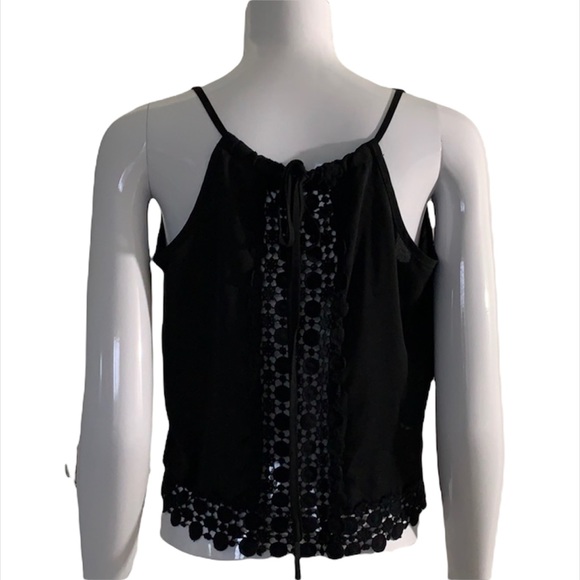 Monteau Tops - Monteau Crop Top With Crochet Detail